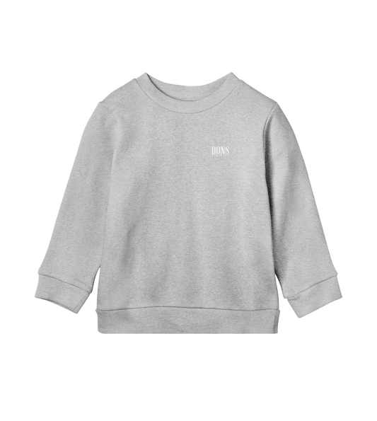 Dons Fortress Principal-Hybrid Pullover in Grey Melange Front Kids