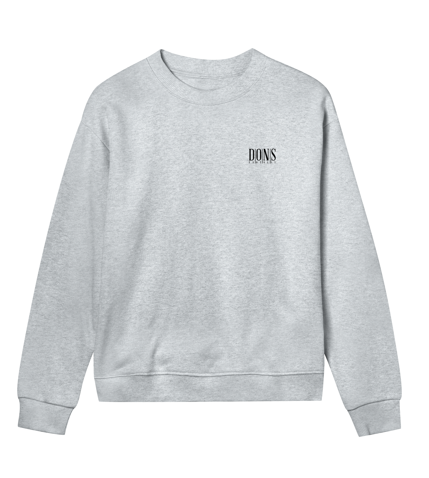 Dons Fortress Principal-Hybrid Pullover in Grey Melange Front Womens