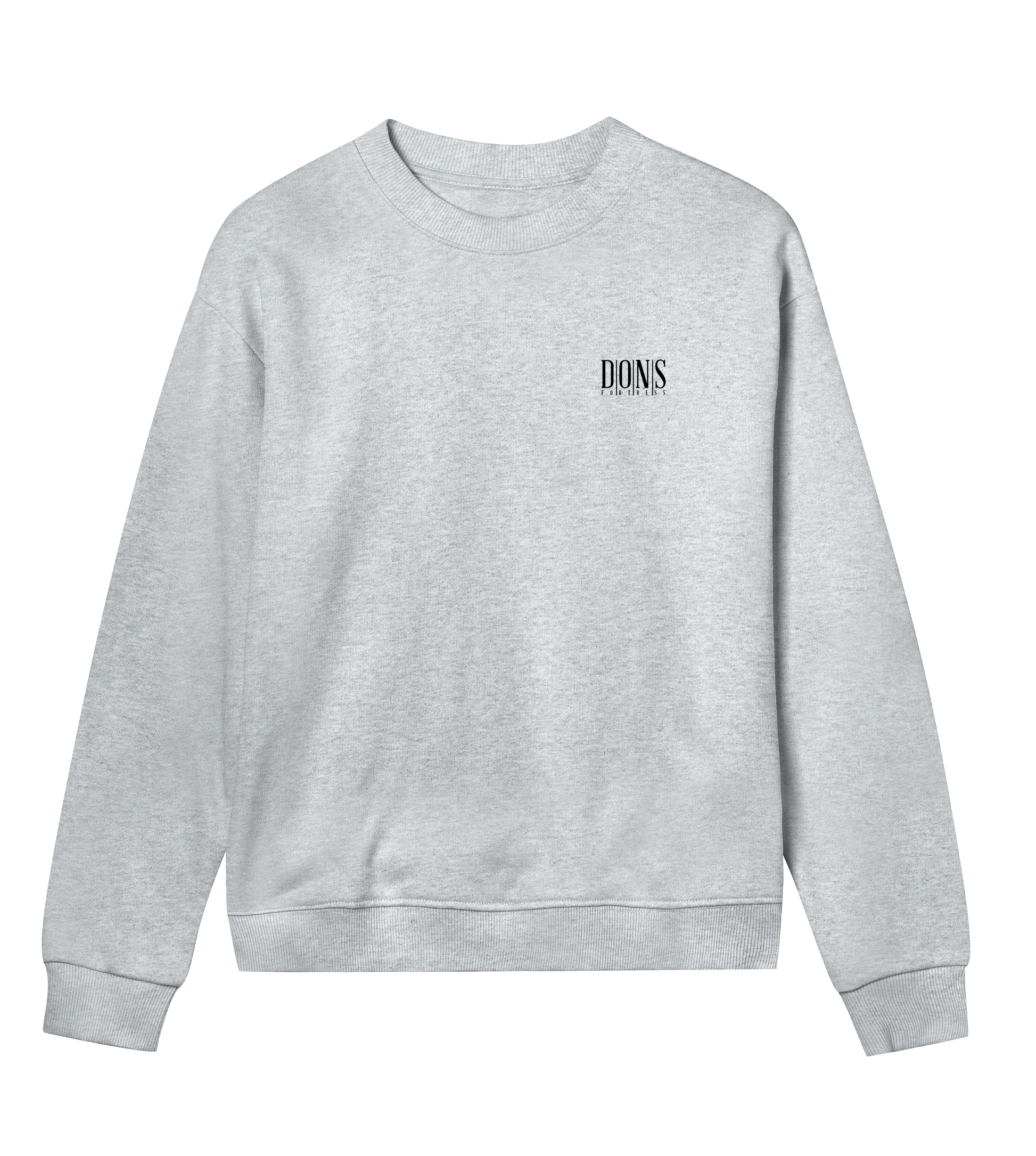 Dons Fortress Principal-Hybrid Pullover in Grey Melange Front Womens