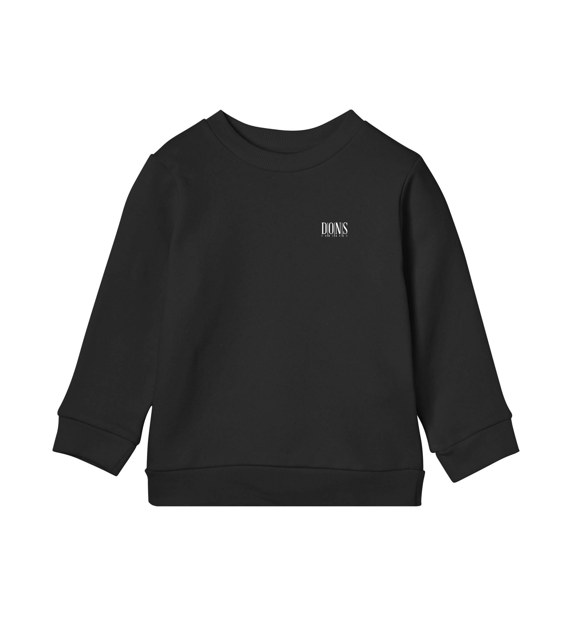 Dons Fortress Principal-Hybrid Pullover in Off Black Front Kids