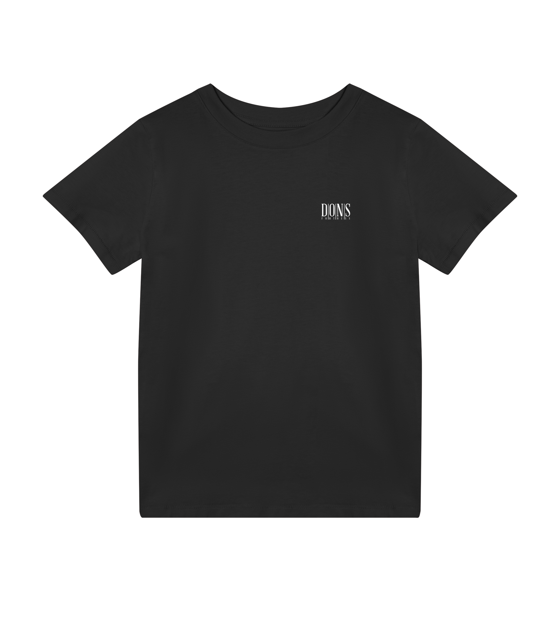 Dons Fortress Principal-Hybrid Tee in Black Front Kids
