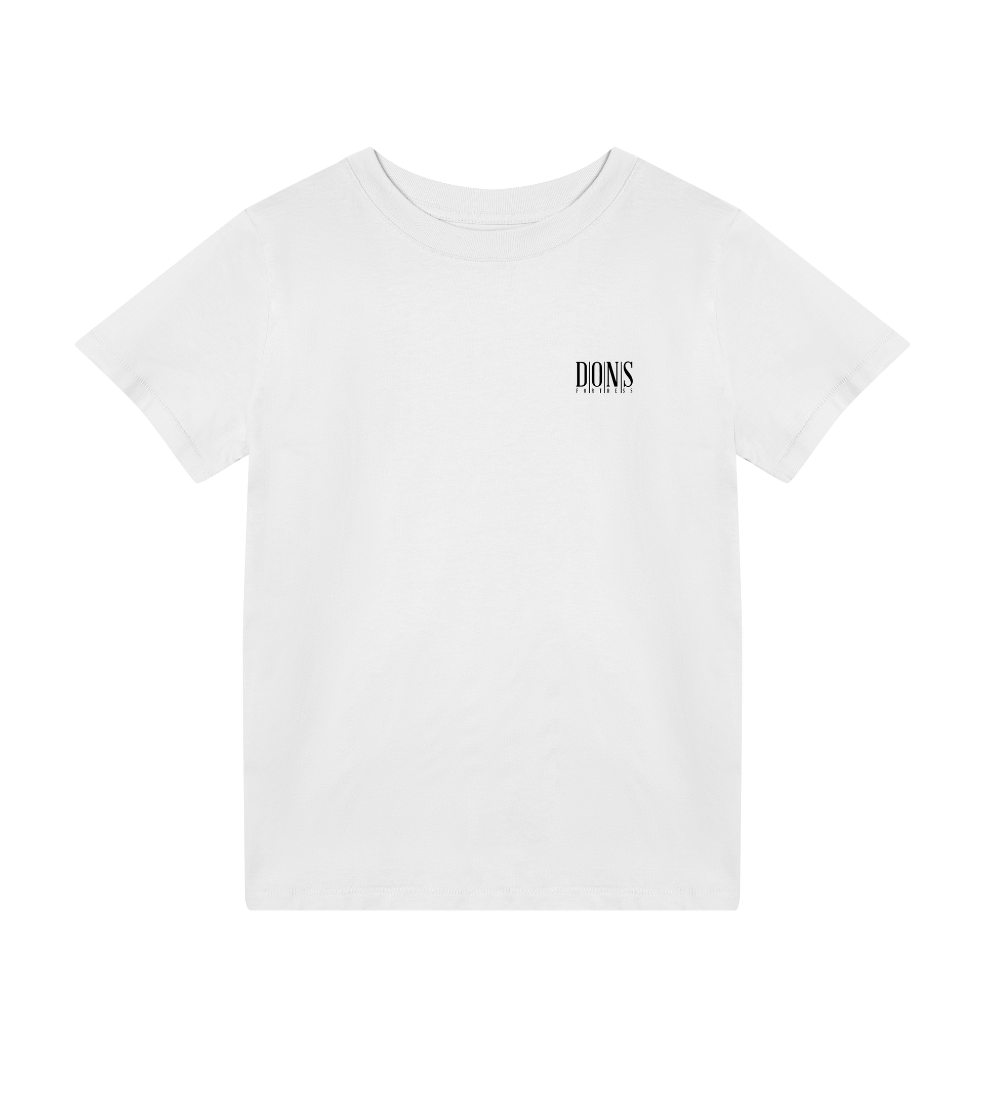 Dons Fortress Principal-Hybrid Tee in White Front Kids