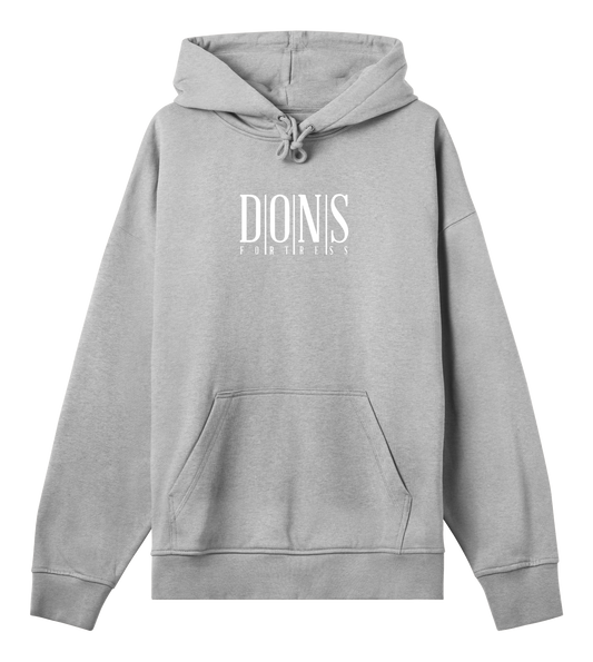 Dons Fortress Principal Hoodie in Grey Melange Front