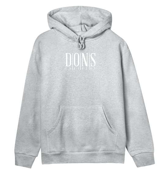 Dons Fortress Principal Hoodie in Grey Melange Front Womens