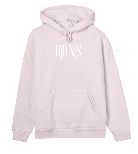 Dons Fortress Principal Hoodie in Soft Pink Front Womens