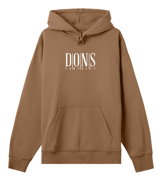 Dons Fortress Principal Hoodie in Toffee Brown Front