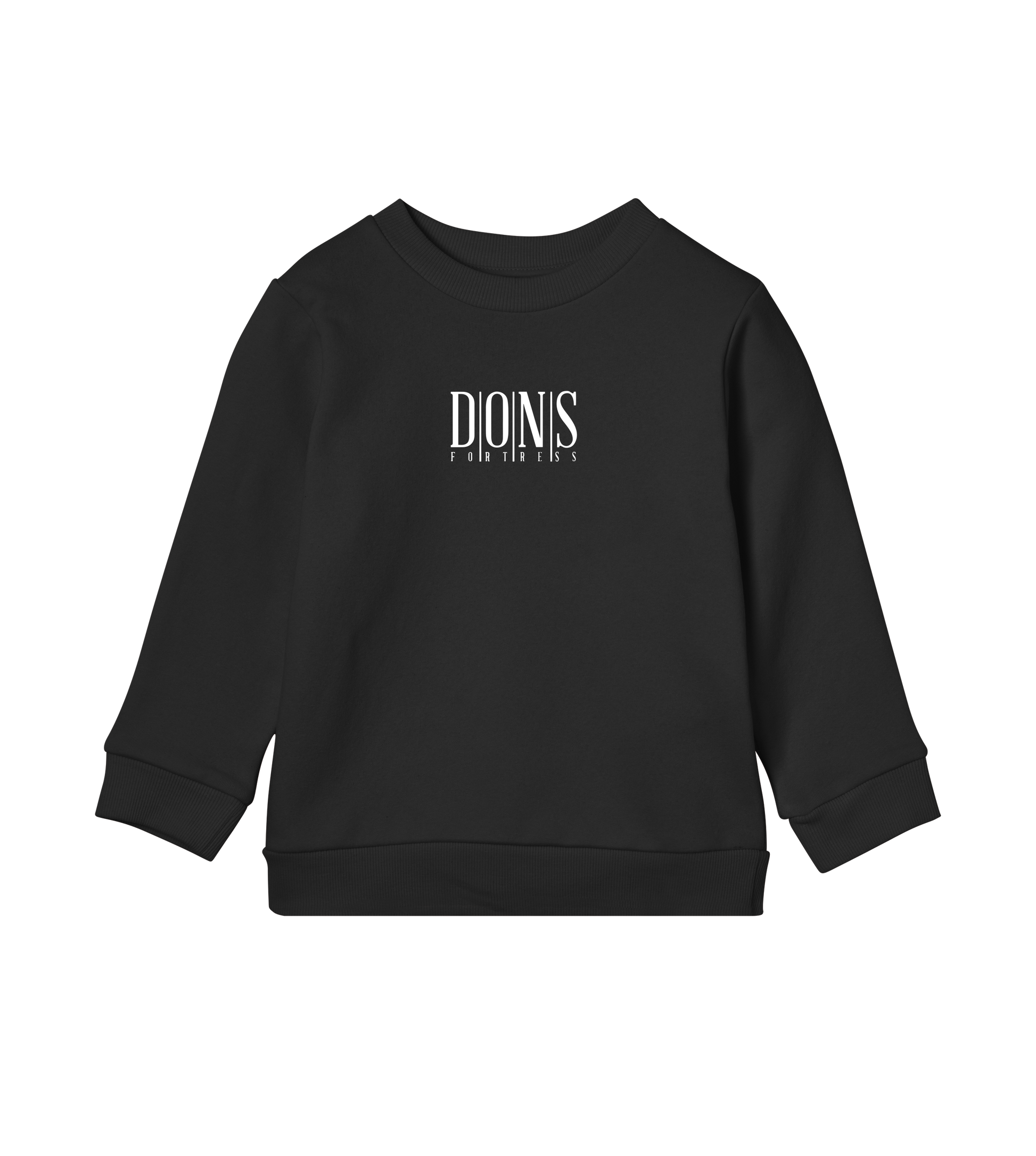 Dons Fortress Principal Pullover in Off Black Front Kids