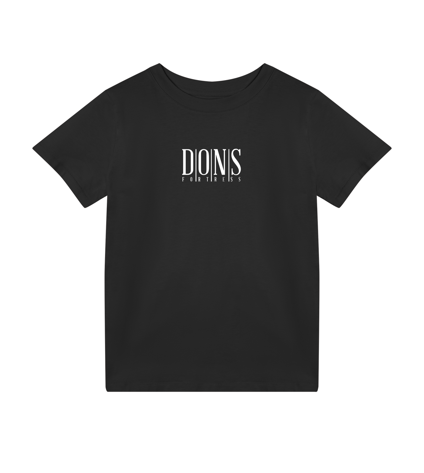 Dons Fortress Principal Tee in Black Front Kids