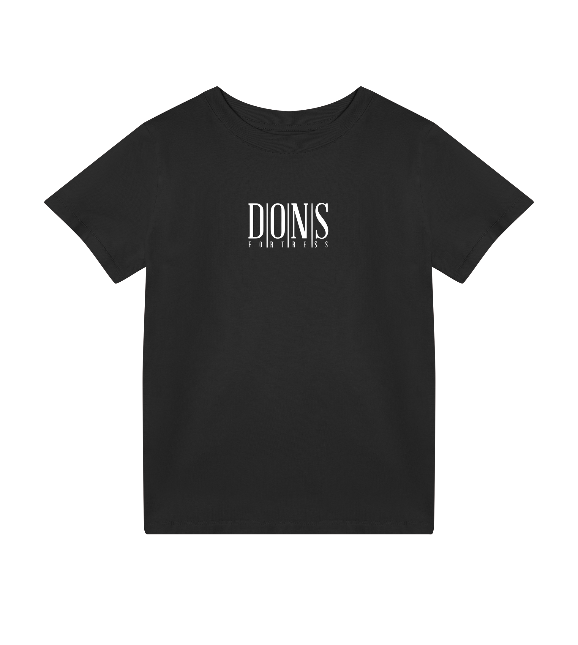 Dons Fortress Principal Tee in Black Front Kids