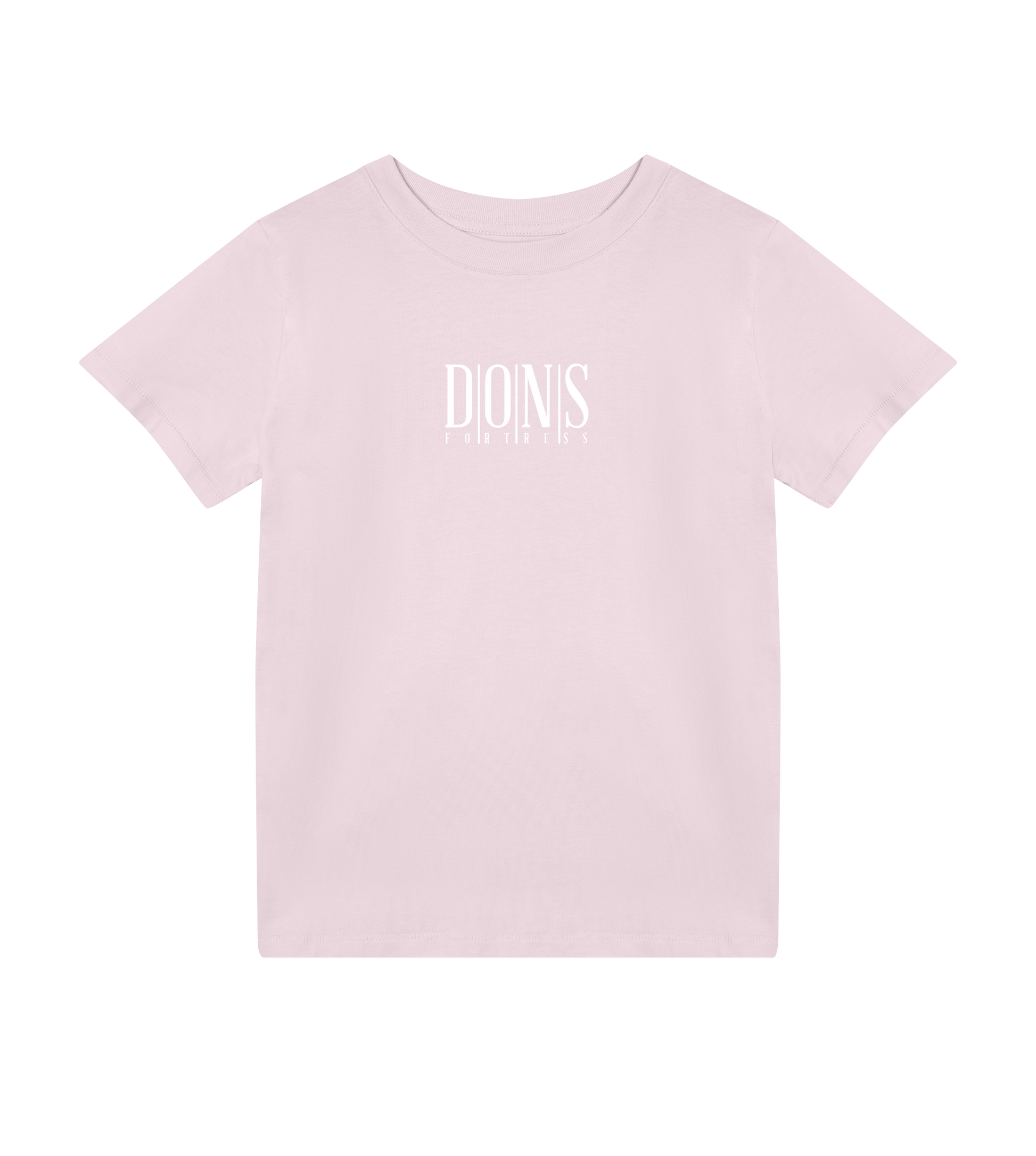 Dons Fortress Principal Tee in Soft Pink Front Kids