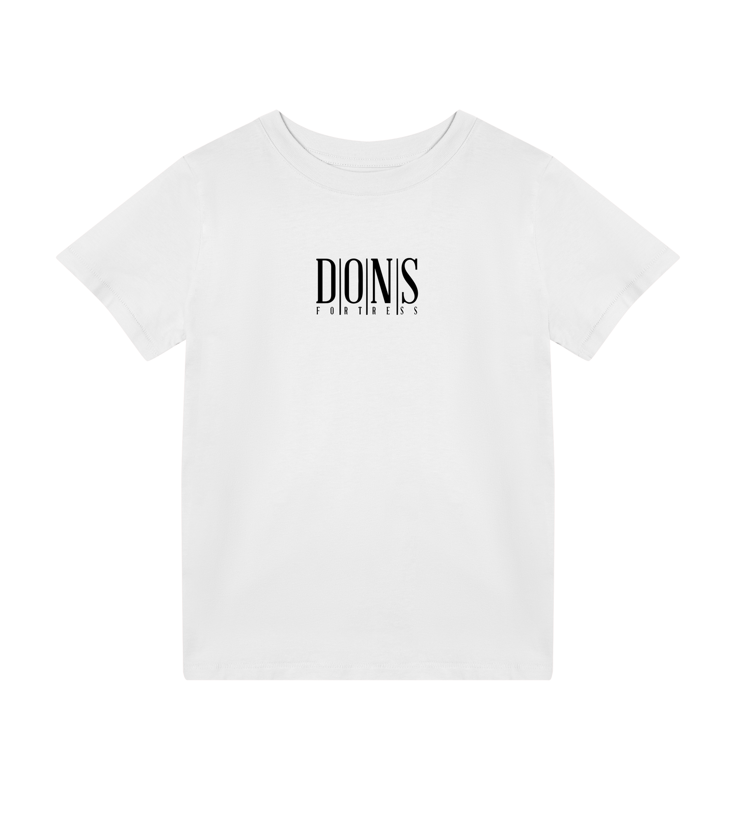 Dons Fortress Principal Tee in White Front Kids