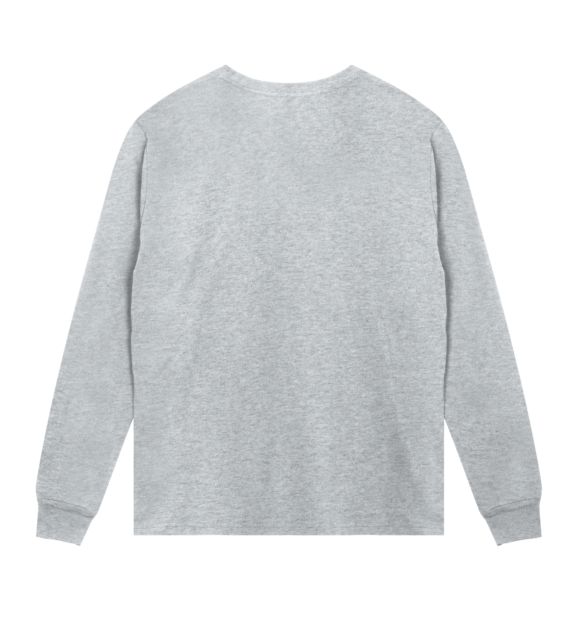 Dons Fortress Regular Long Sleeve Tee in Grey Melange Back