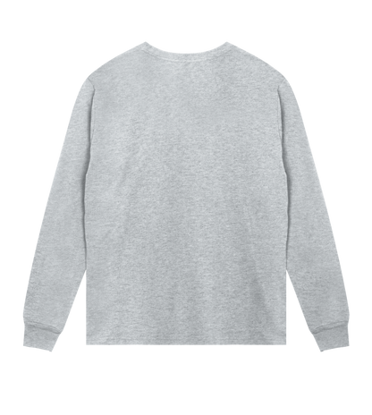 Dons Fortress Regular Long Sleeve Tee in Grey Melange Back