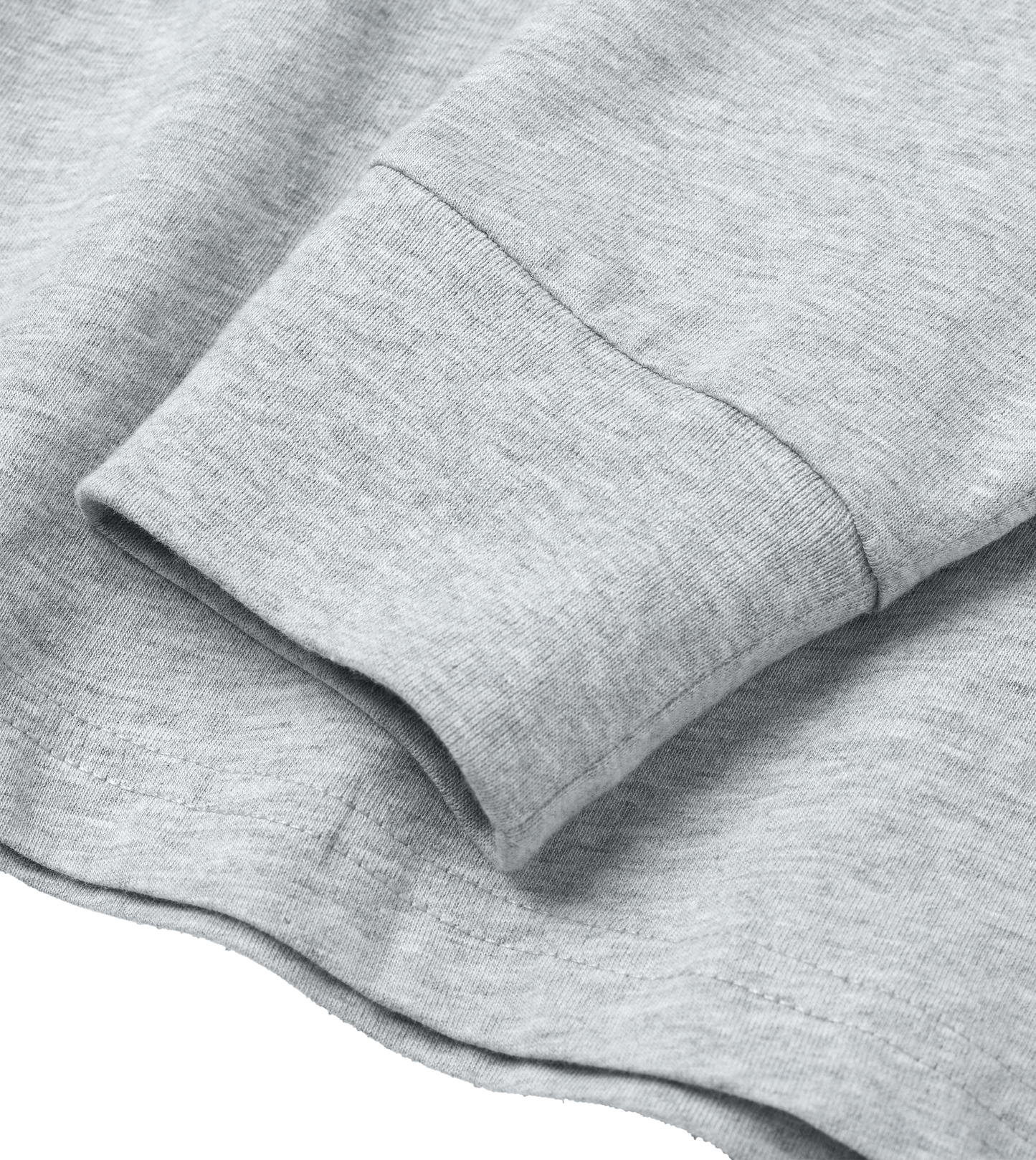 Dons Fortress Regular Long Sleeve Tee in Grey Melange Details