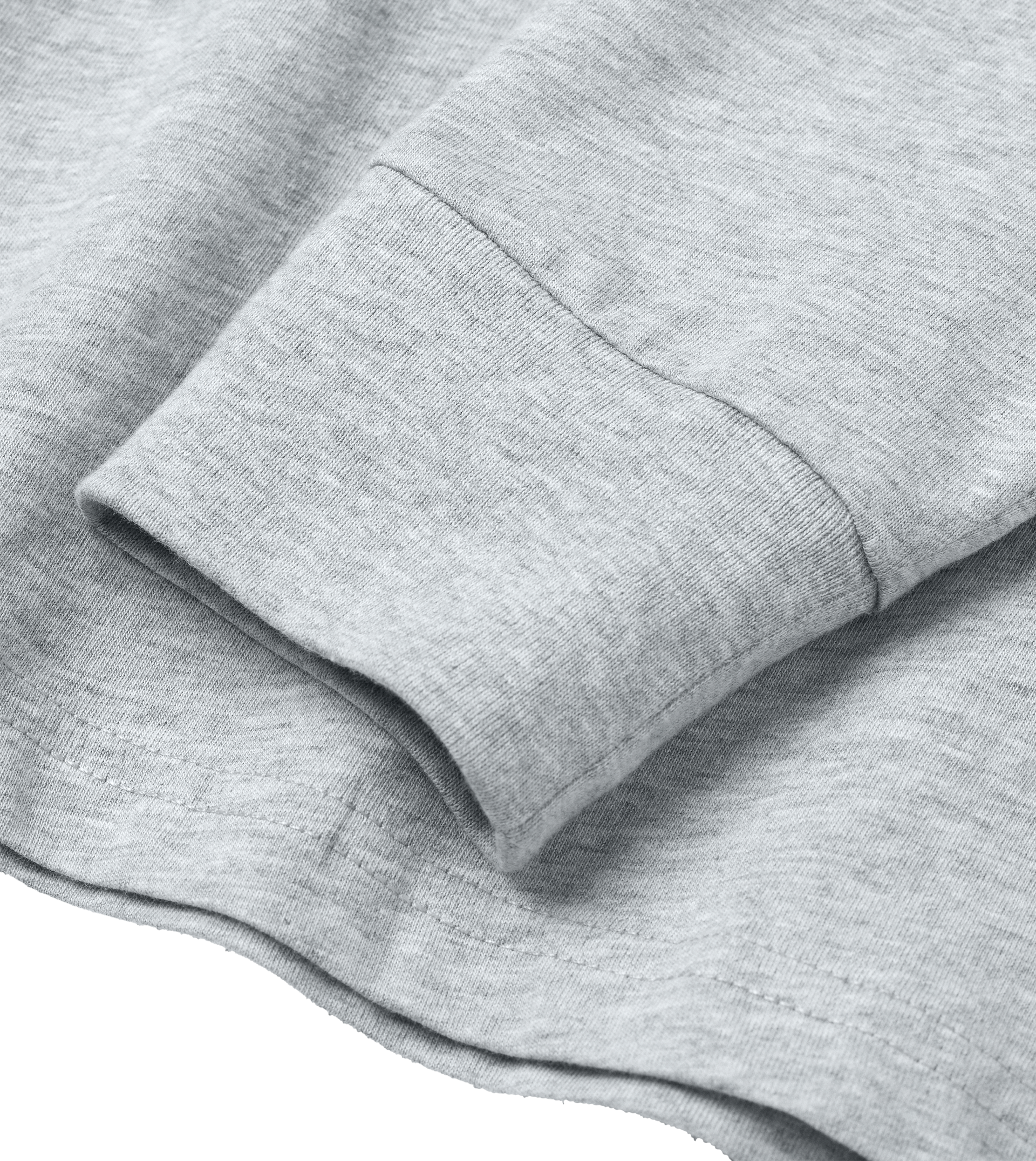 Dons Fortress Regular Long Sleeve Tee in Grey Melange Details