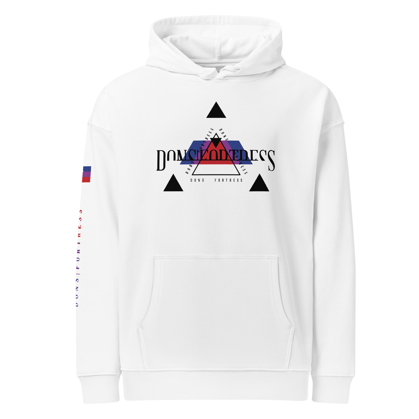 Dons Fortress Shiloh Hoodie in White Front