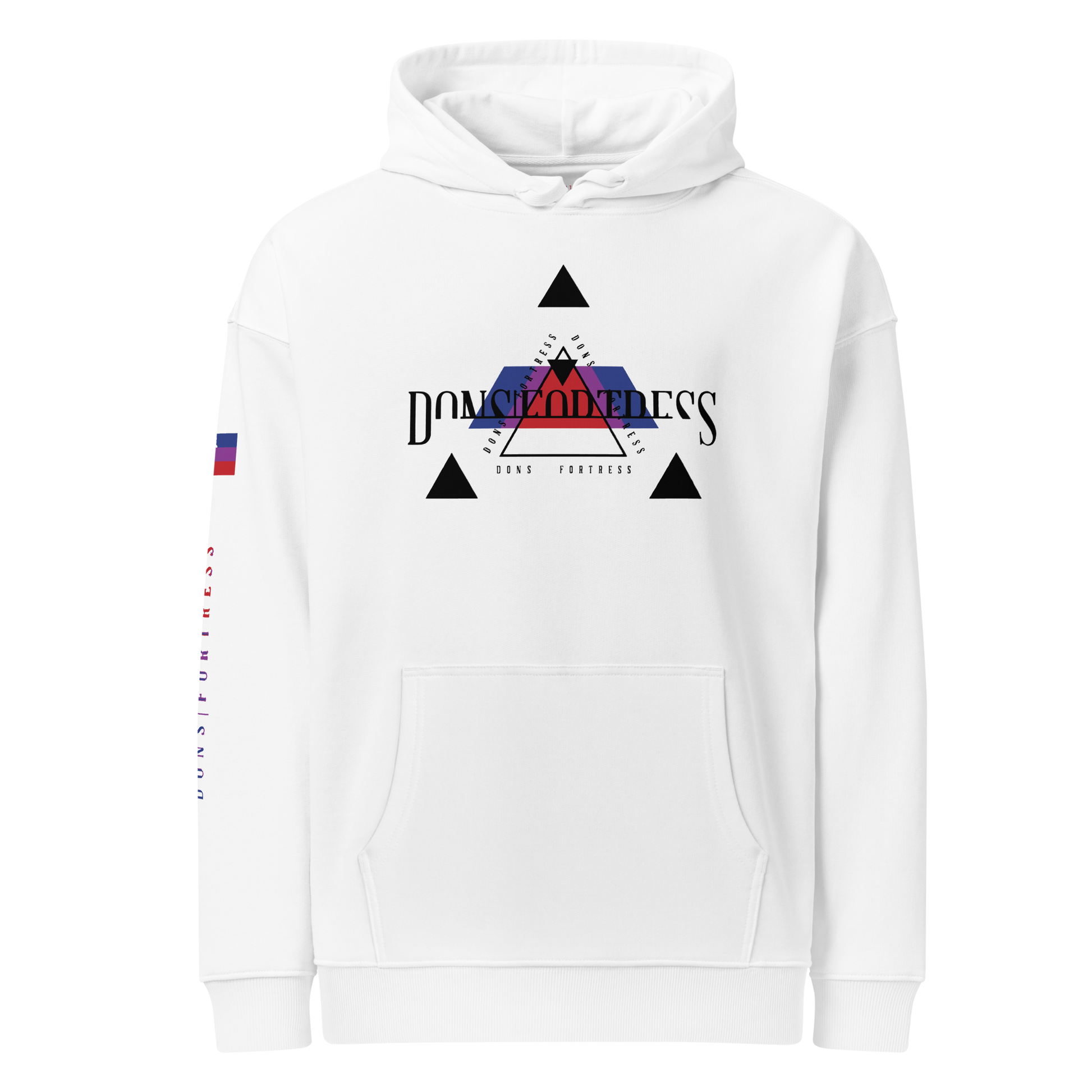 Dons Fortress Shiloh Hoodie in White Front