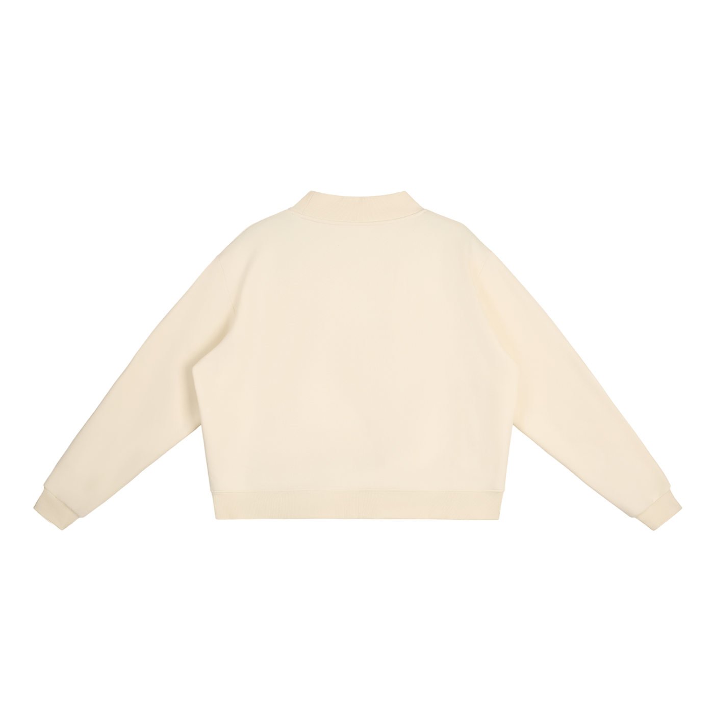 Beige sweater on a white background