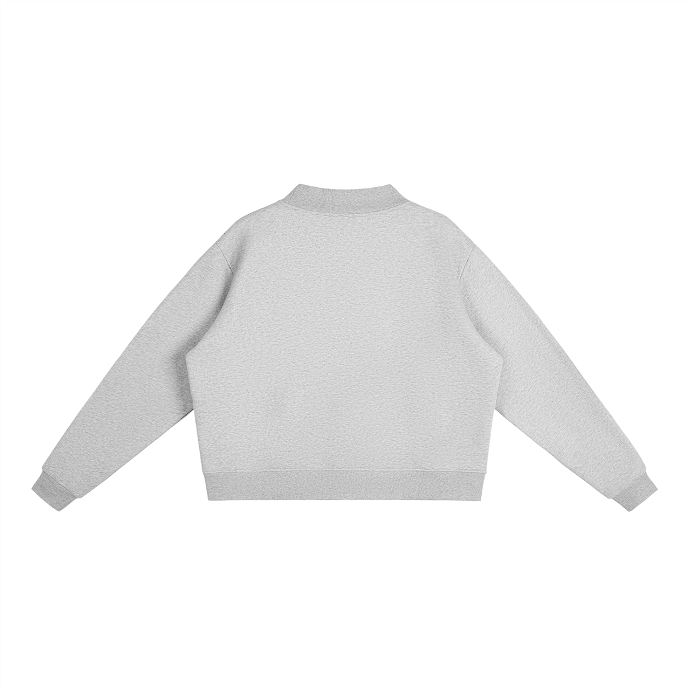 Gray sweater on a white background