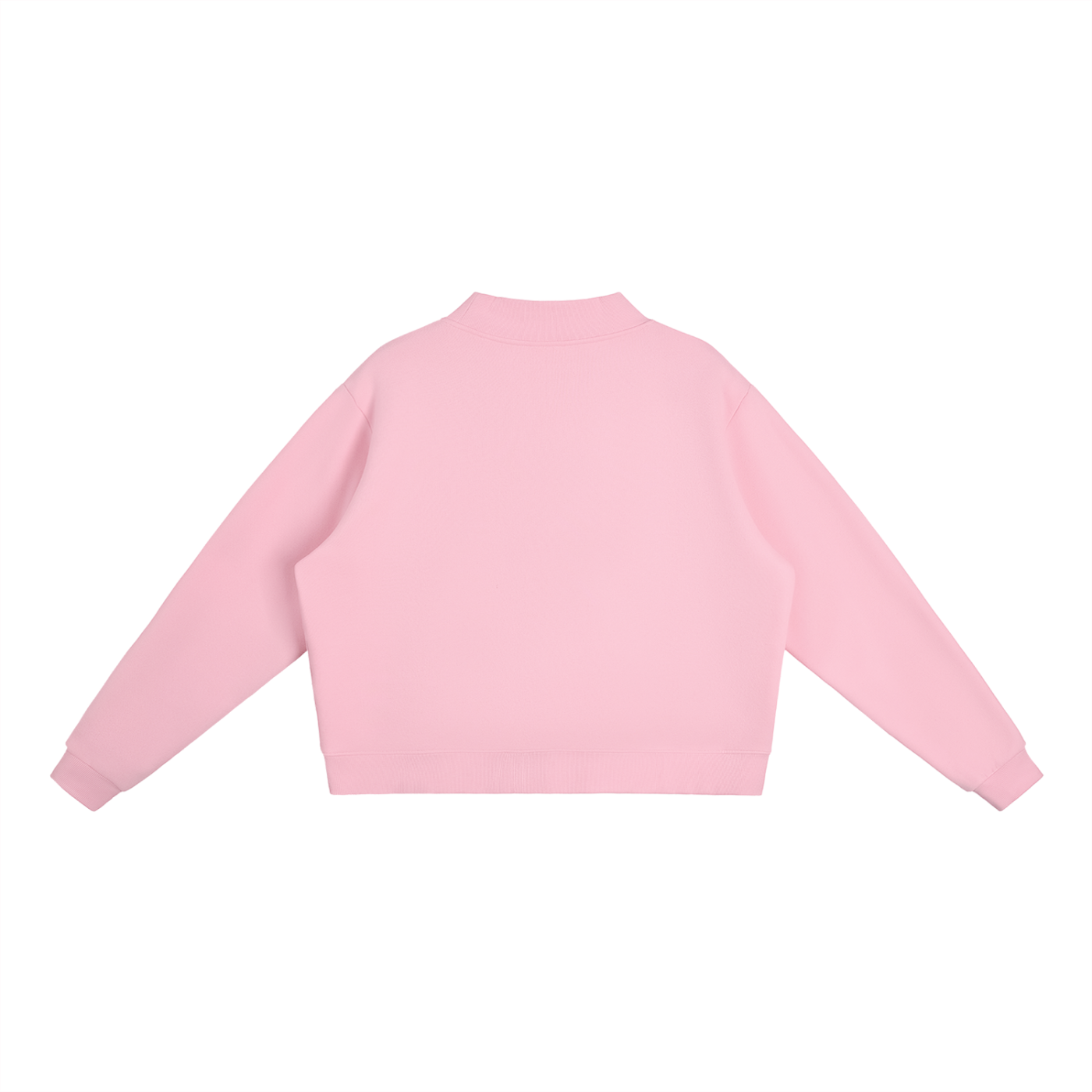 Pink sweater on a white background