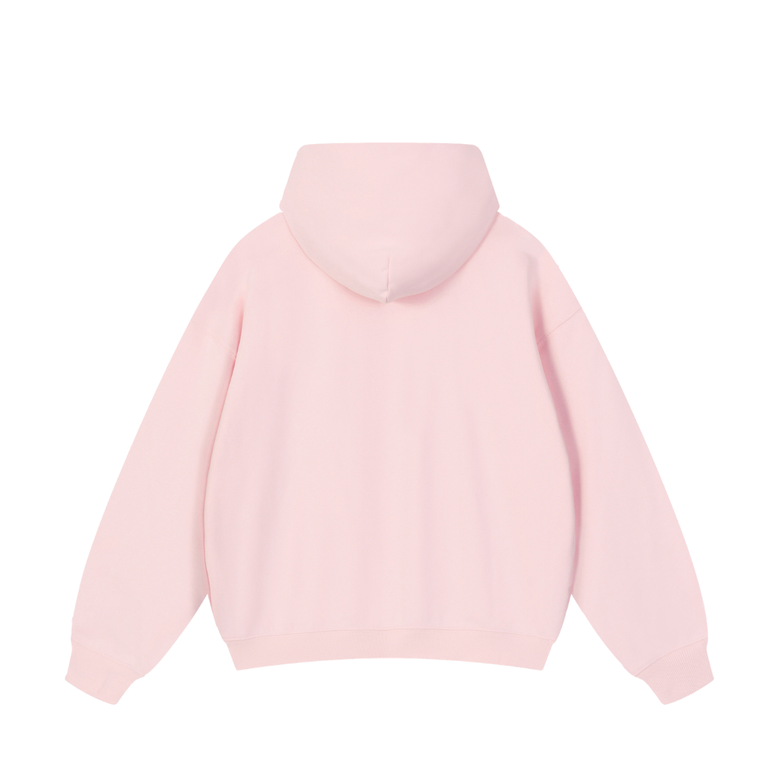 Pink hoodie on a white background