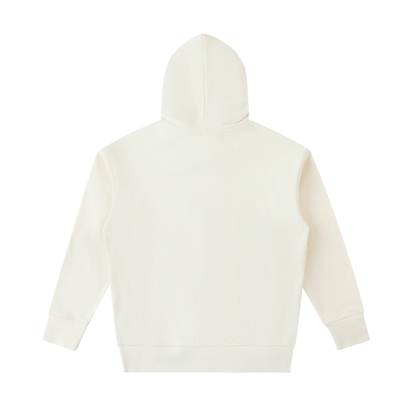 White hoodie on a white background