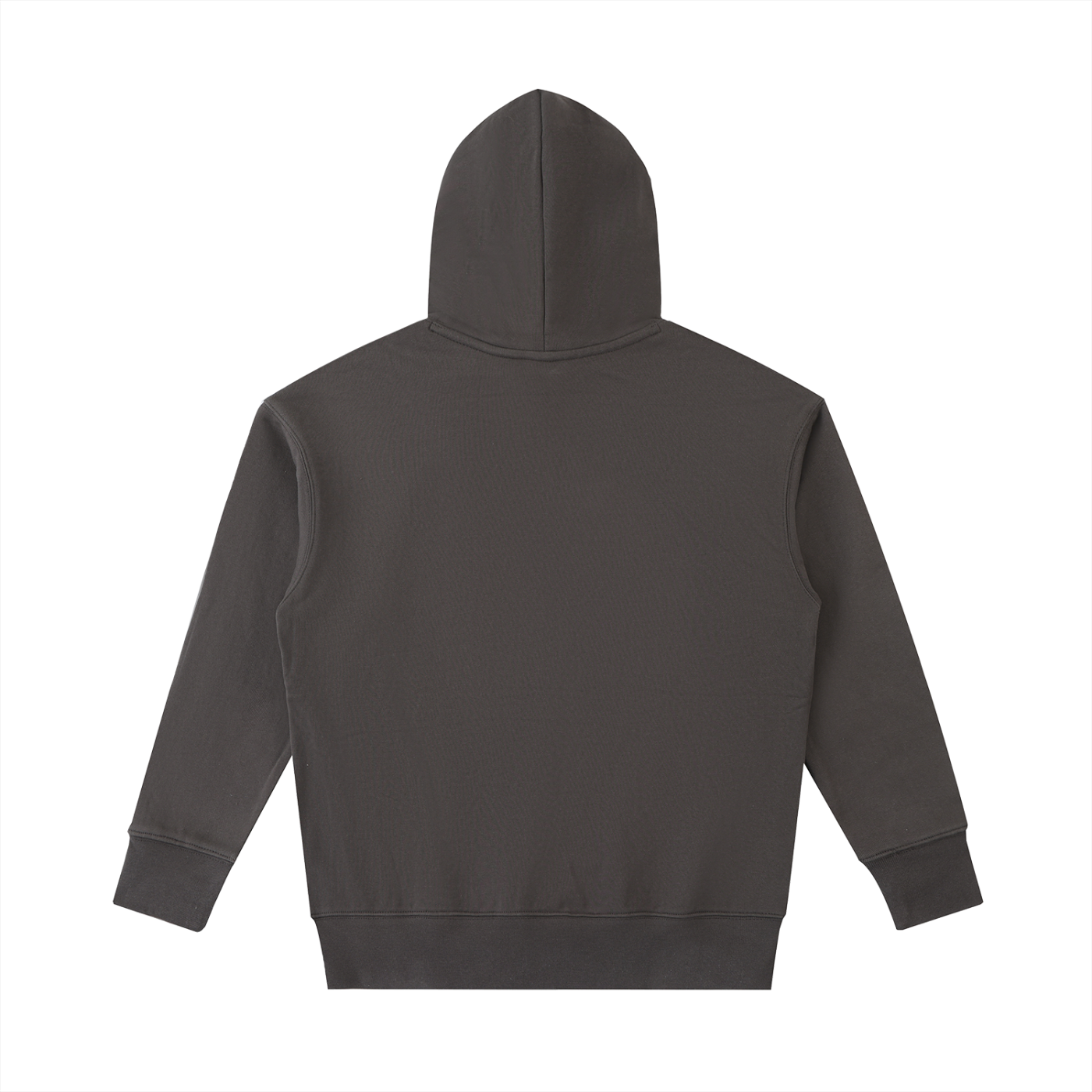 Dark gray hoodie on a white background
