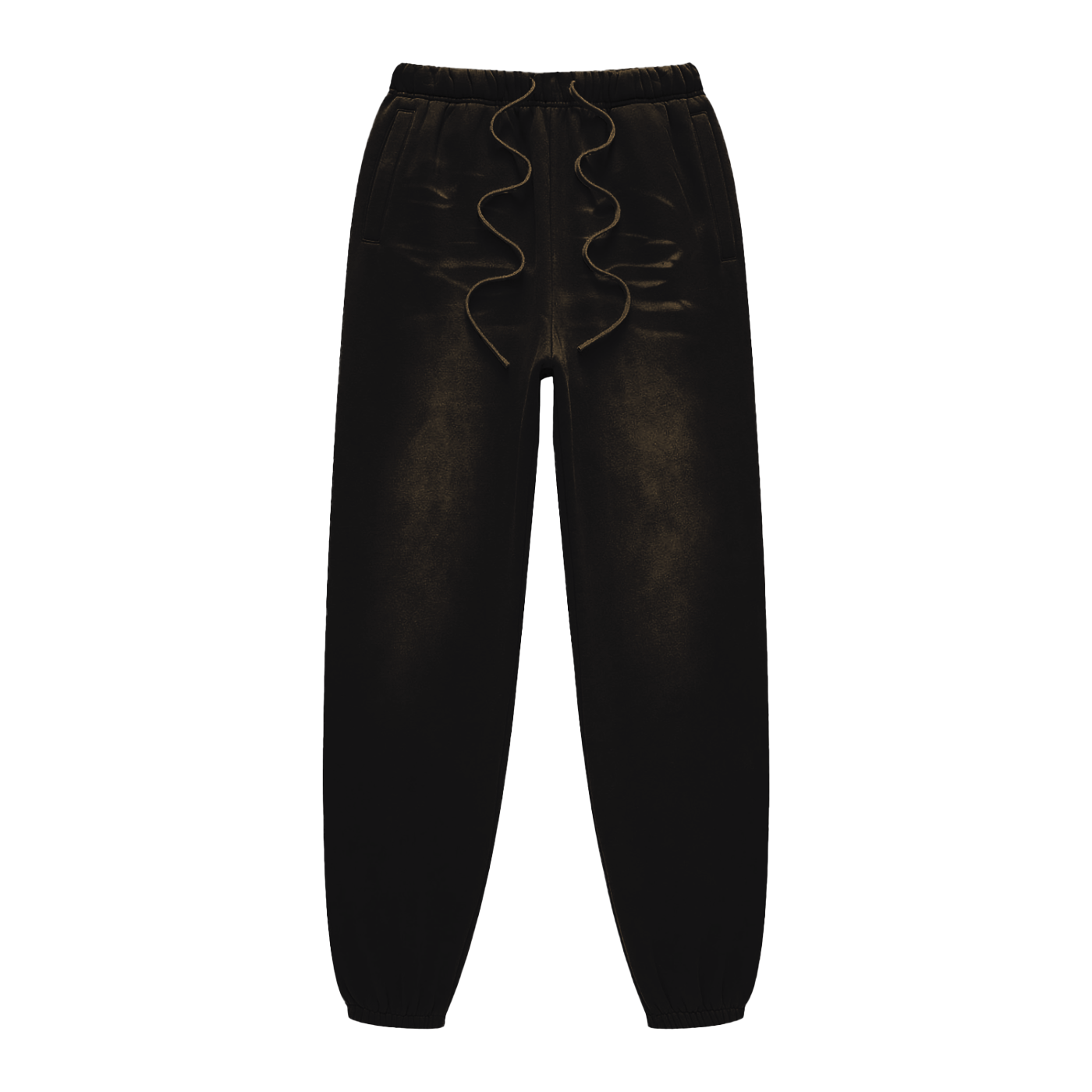 Black pants with a white background