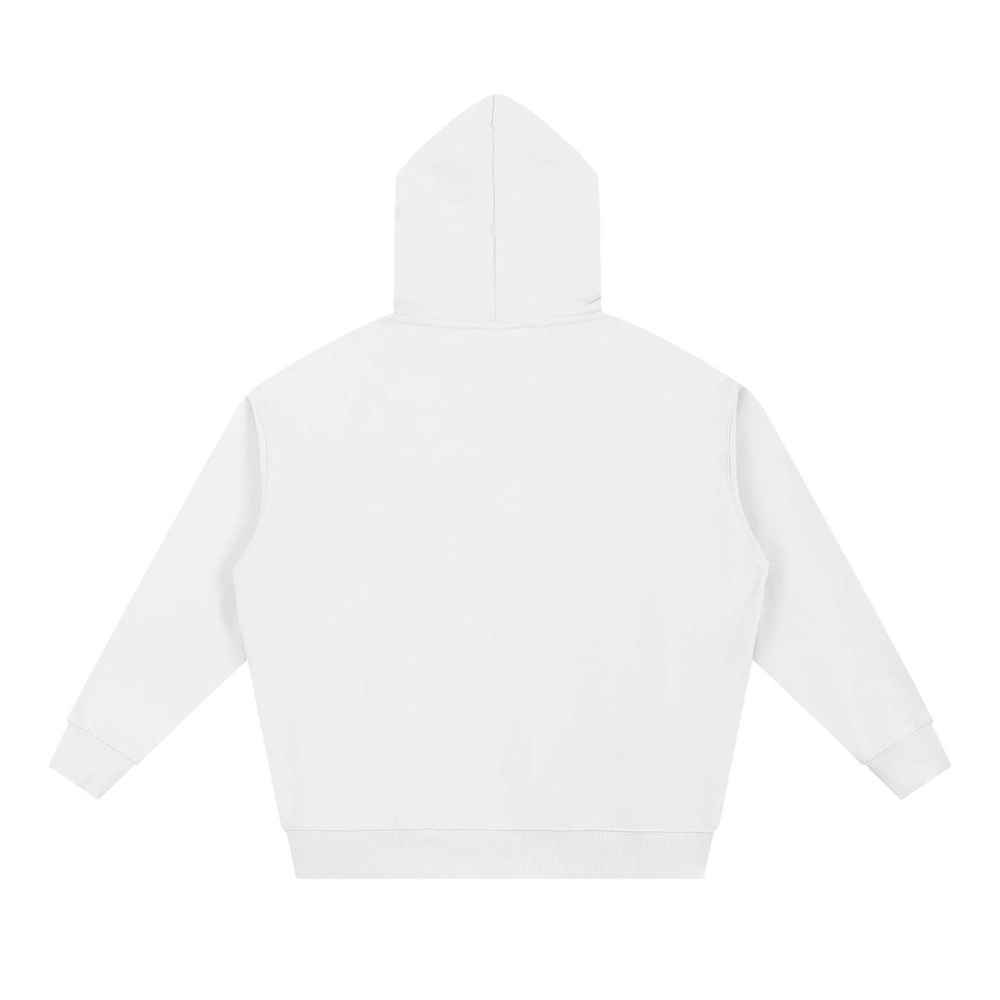 White hoodie on a white background