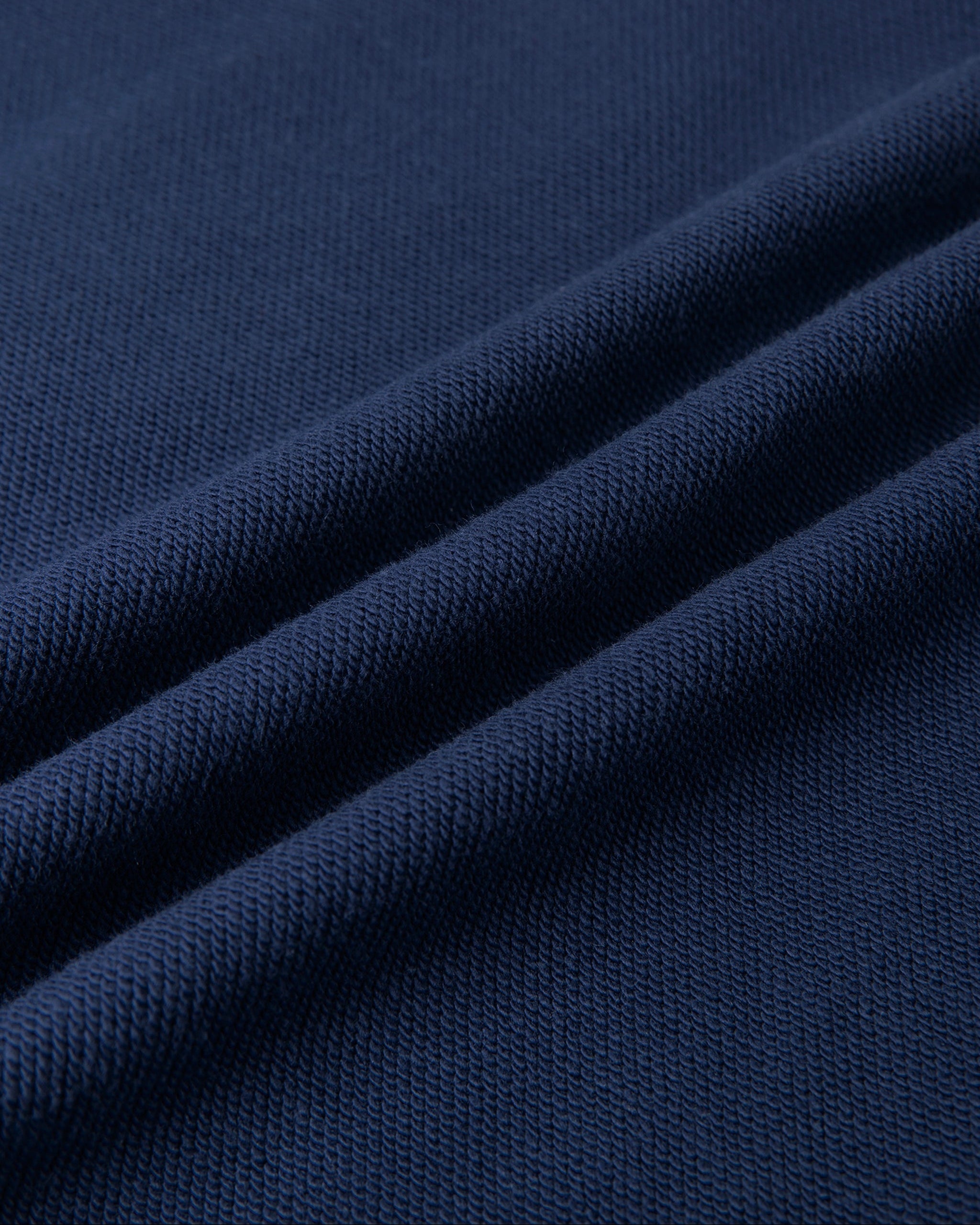 Close-up of dark blue fabric texture
