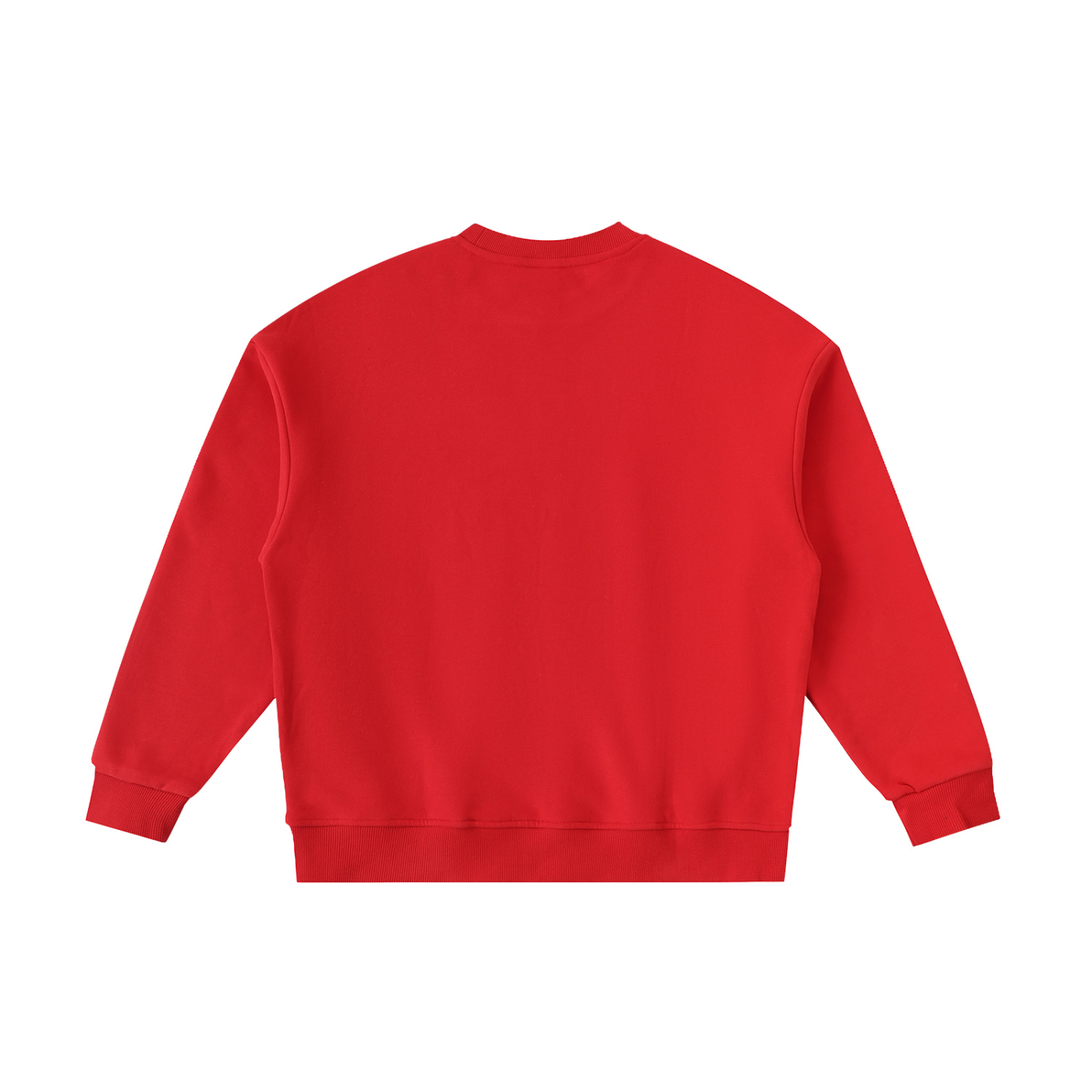 Red sweatshirt on a white background