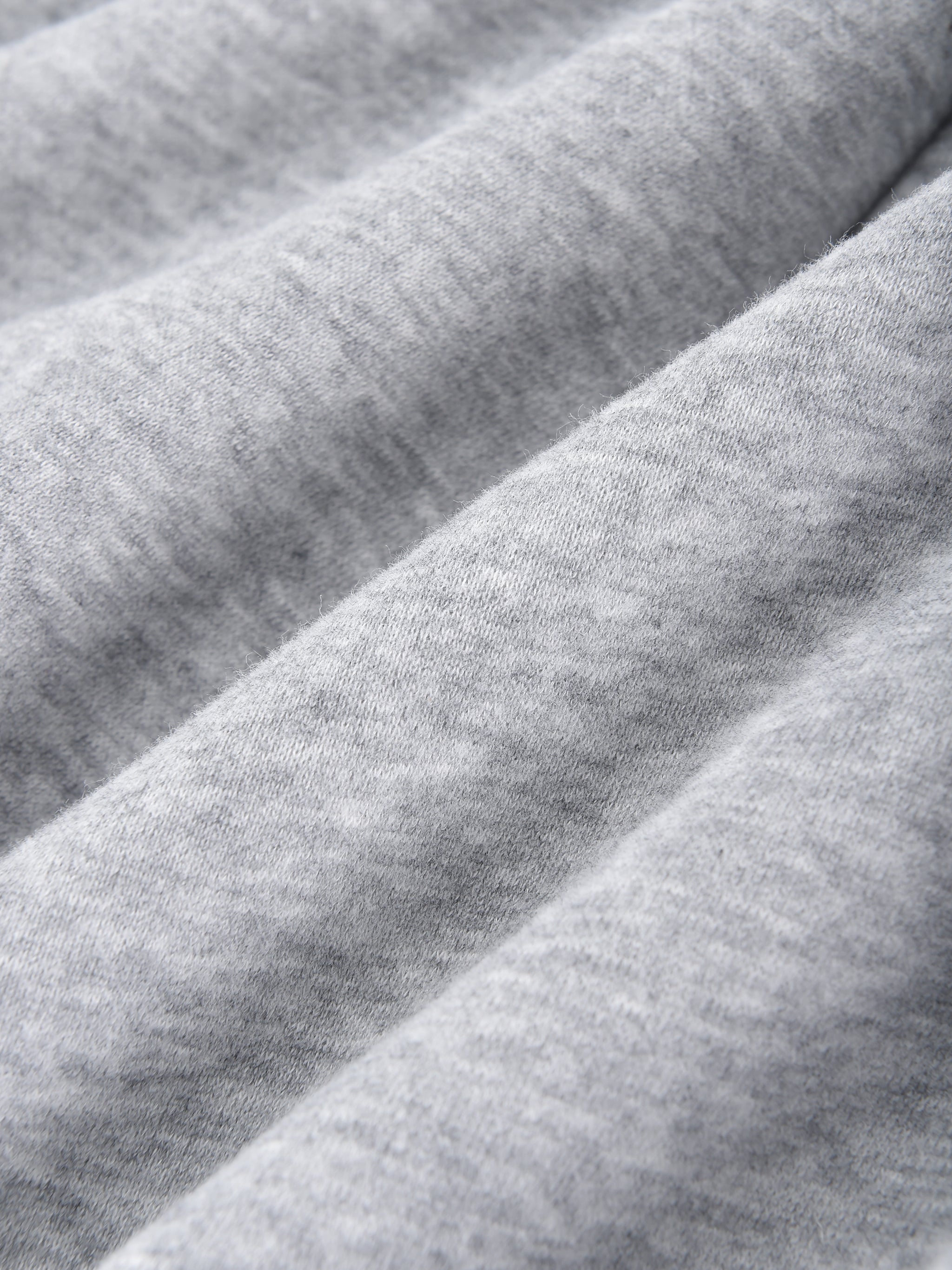 Close-up of gray fabric with visible texture