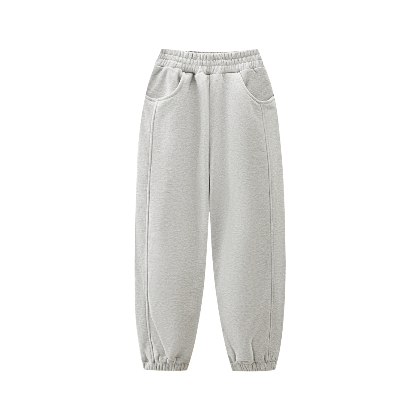 Gray sweatpants on a white background