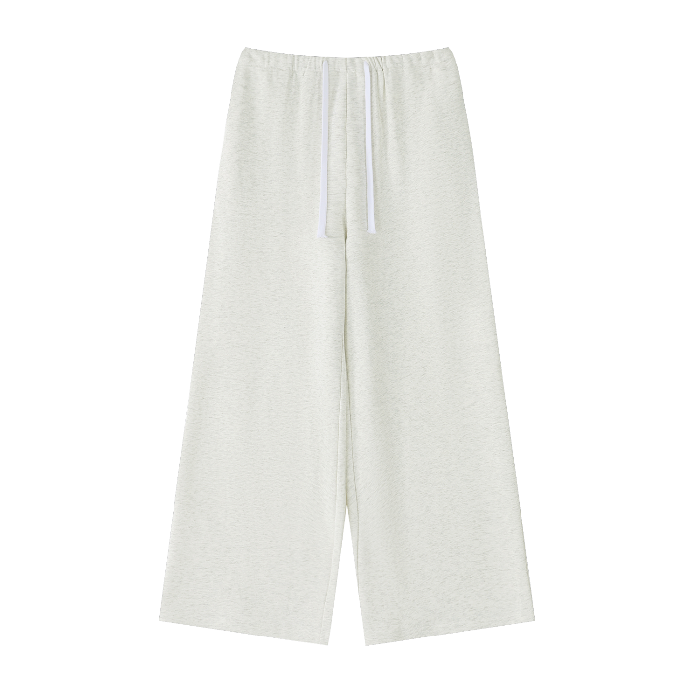 Light gray sweatpants on a white background
