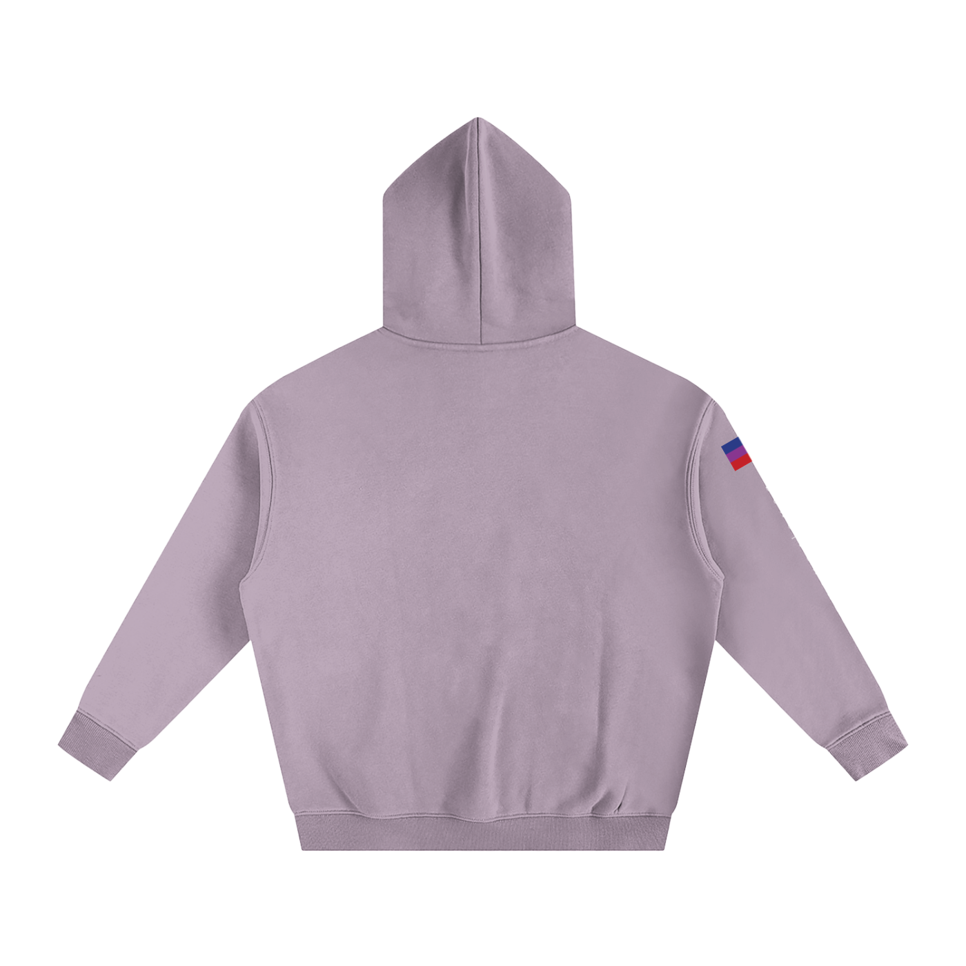 Purple hoodie against a white background