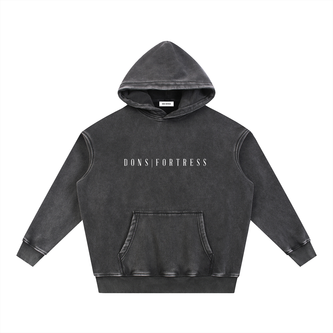 Black hoodie with 'Astro' logo on a white background