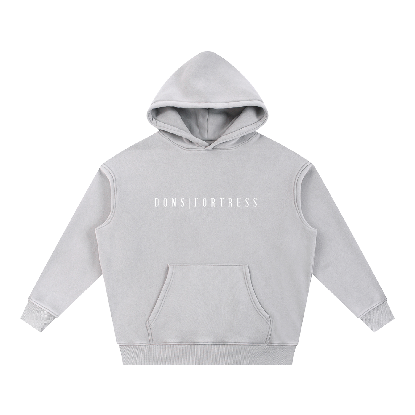 Gray hoodie on a white background