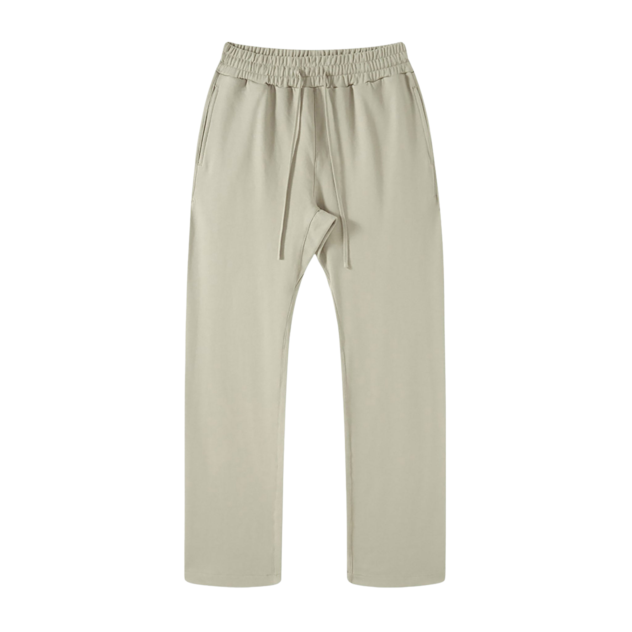 Beige pants on a white background