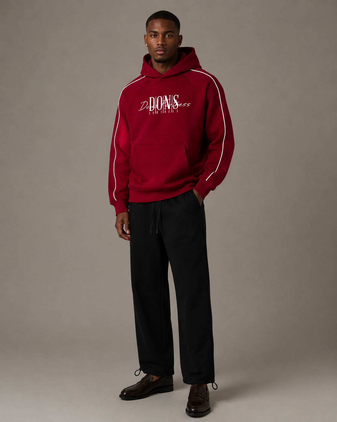 Raglan Piped Insignia Hoodie