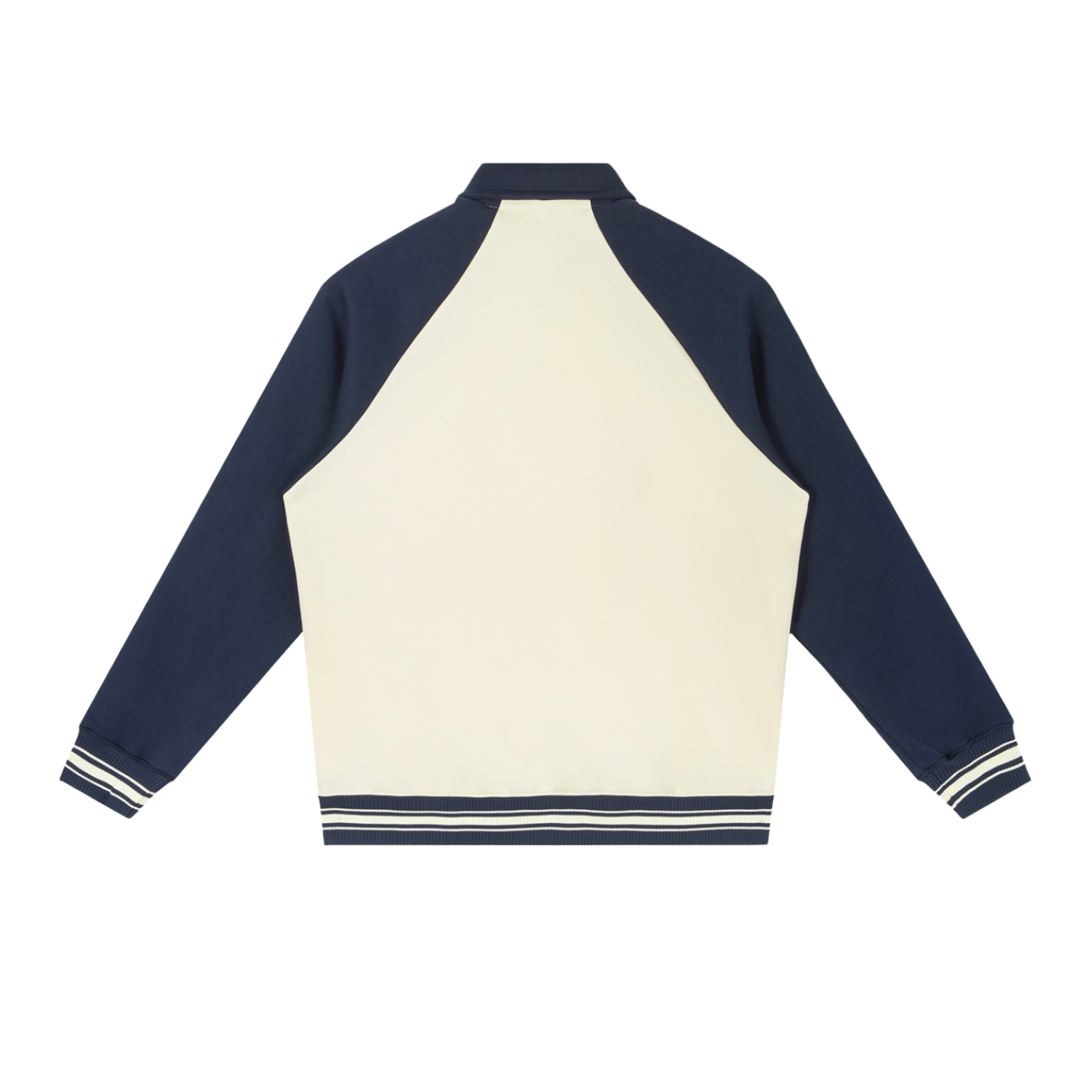 Raglan Striped Baseball Jacket