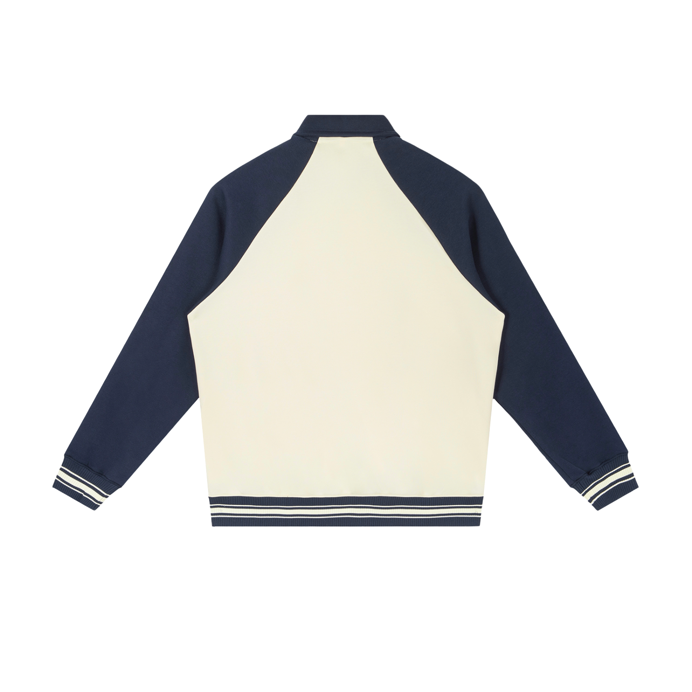 Raglan Striped Baseball Jacket