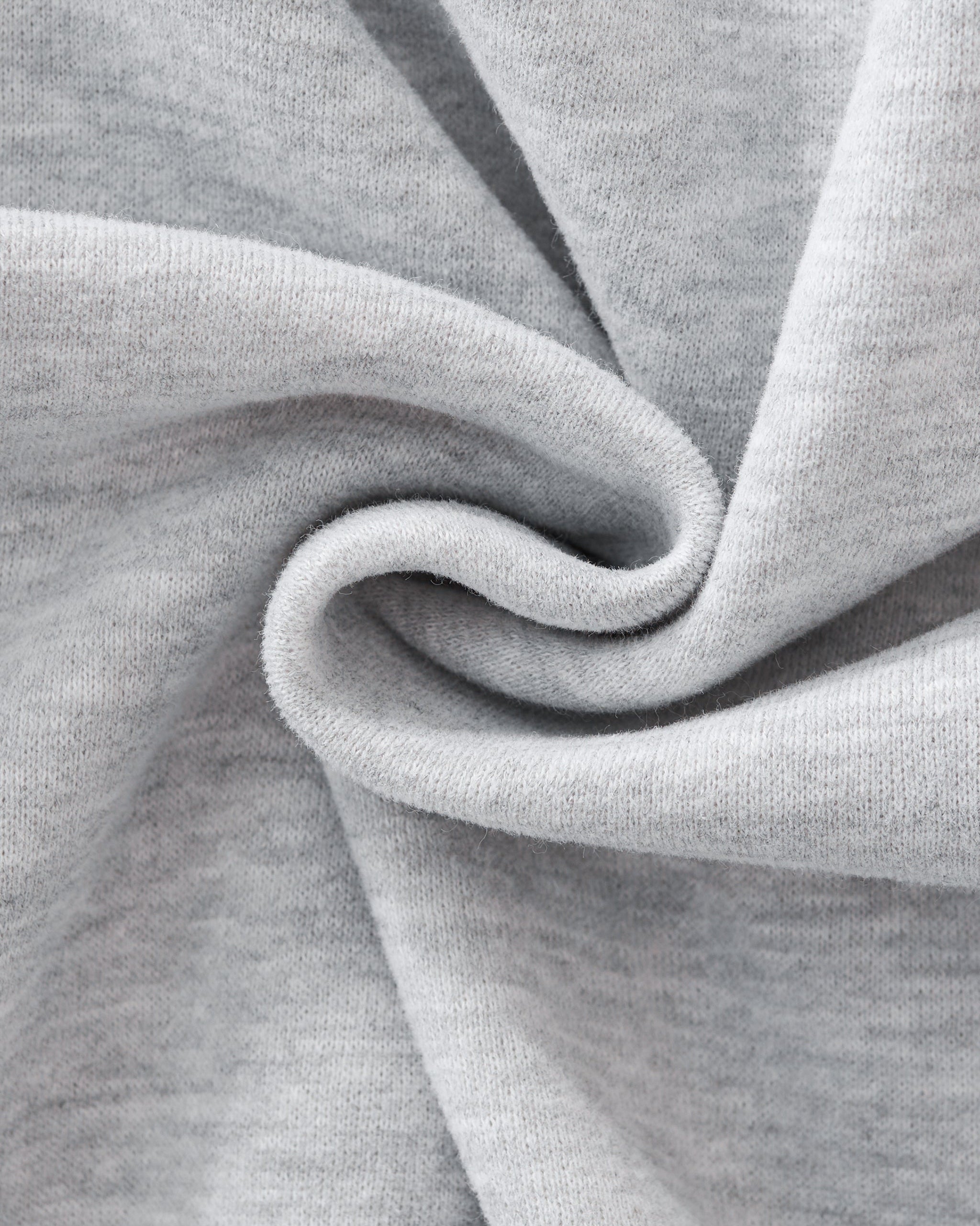 Close-up of gray fabric with a subtle texture