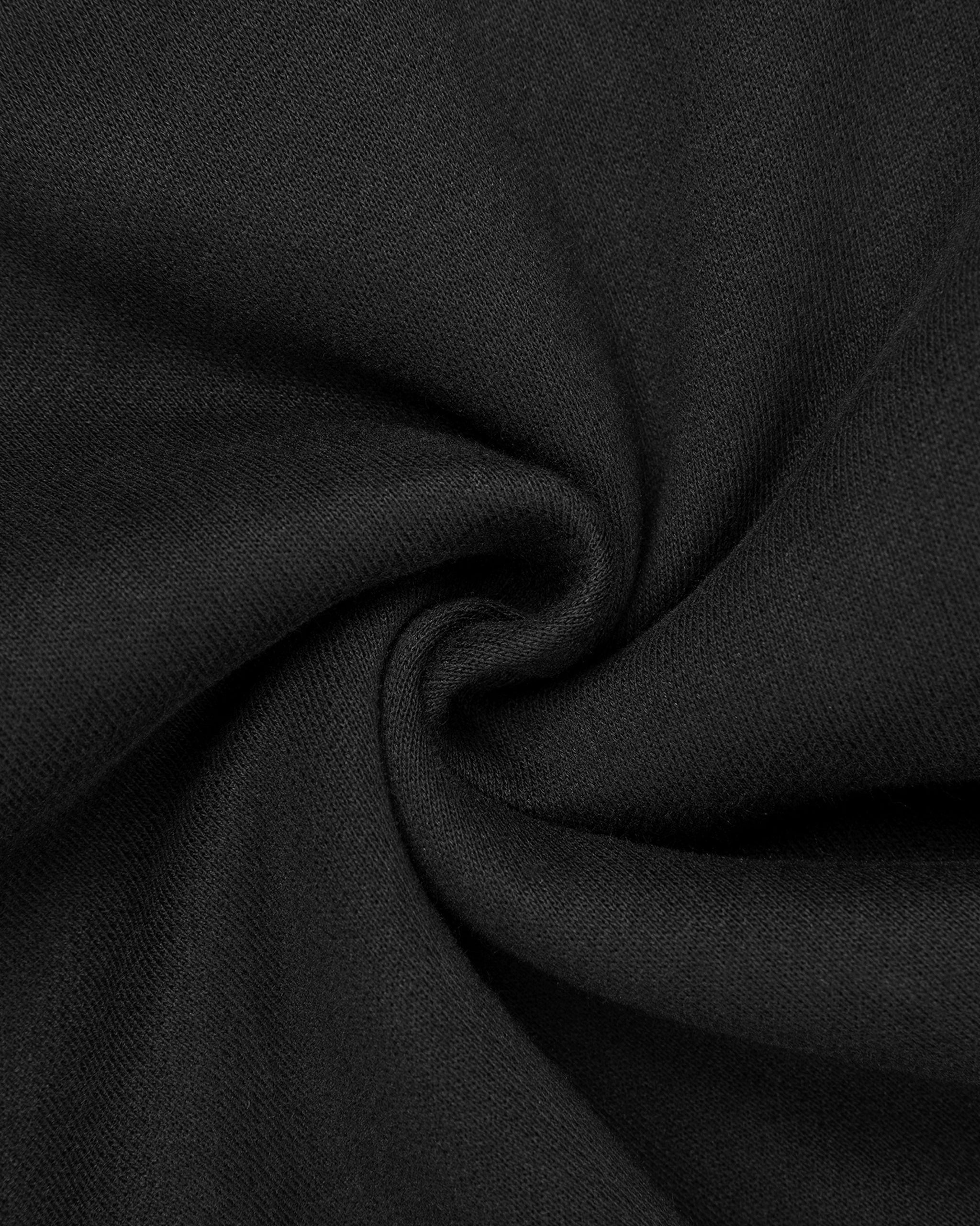 Close-up of black fabric with folds