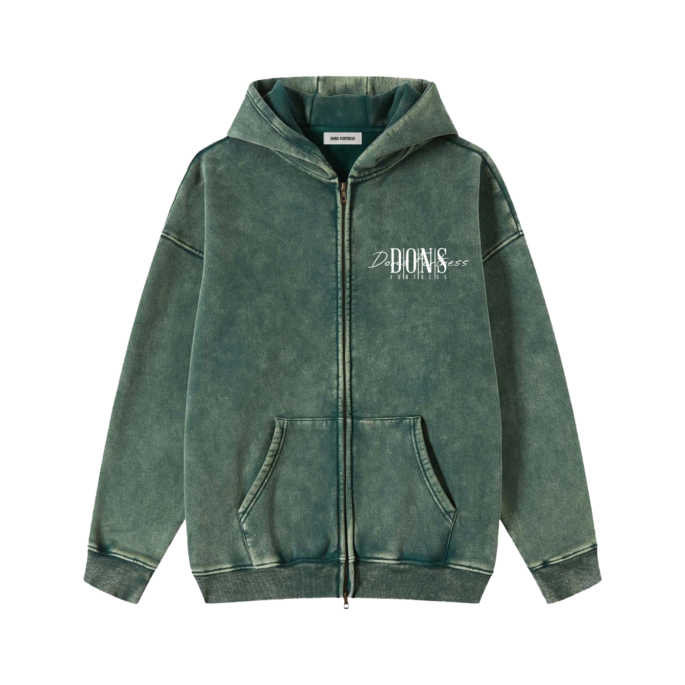 Royal-Mist Insignia Zip Hoodie