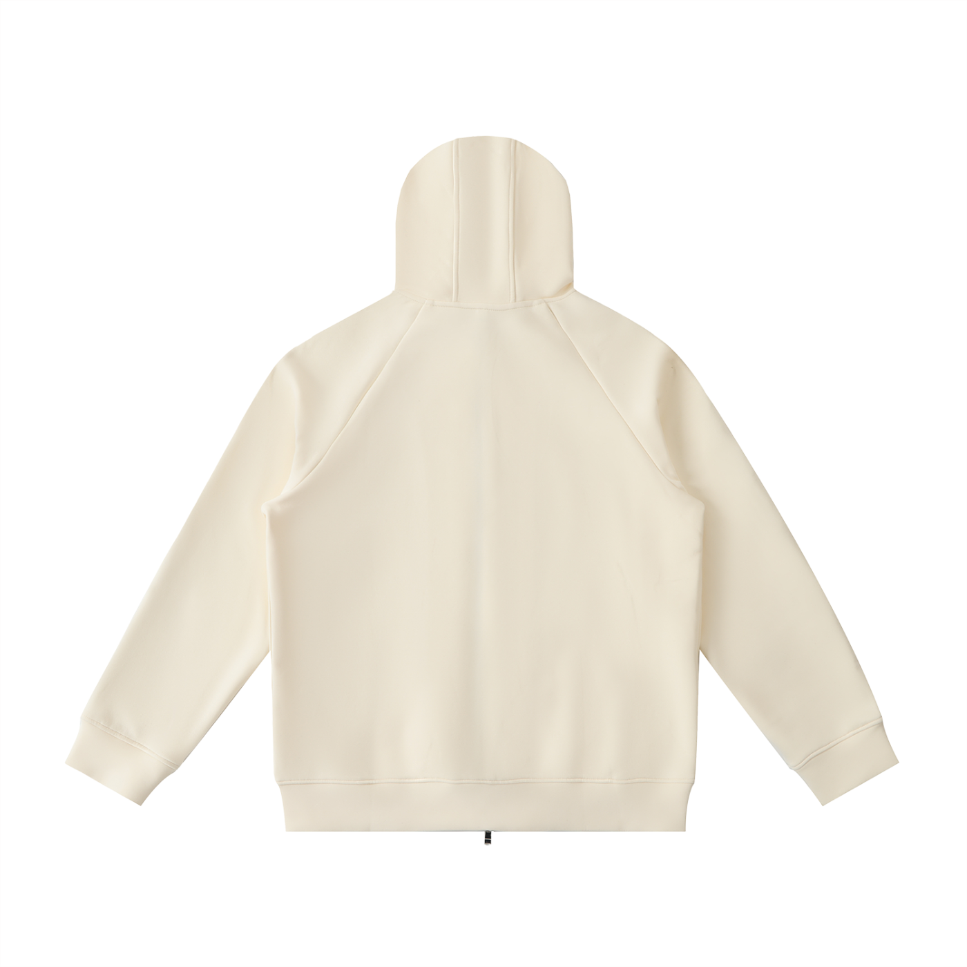 Beige hoodie on a white background