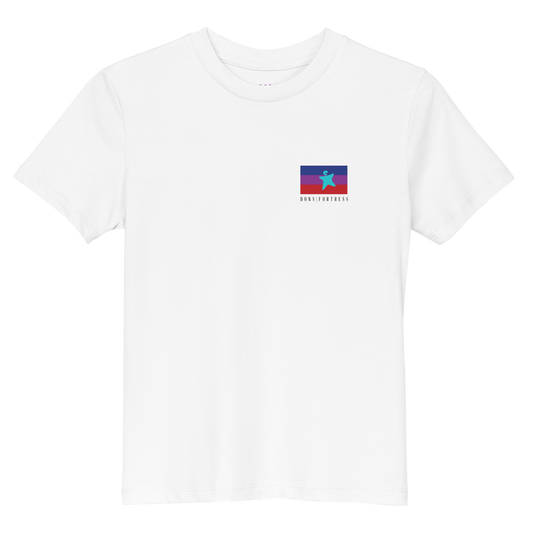 Sparkle Collab Rosanna Kids Tee by Dons Fortress in White Front