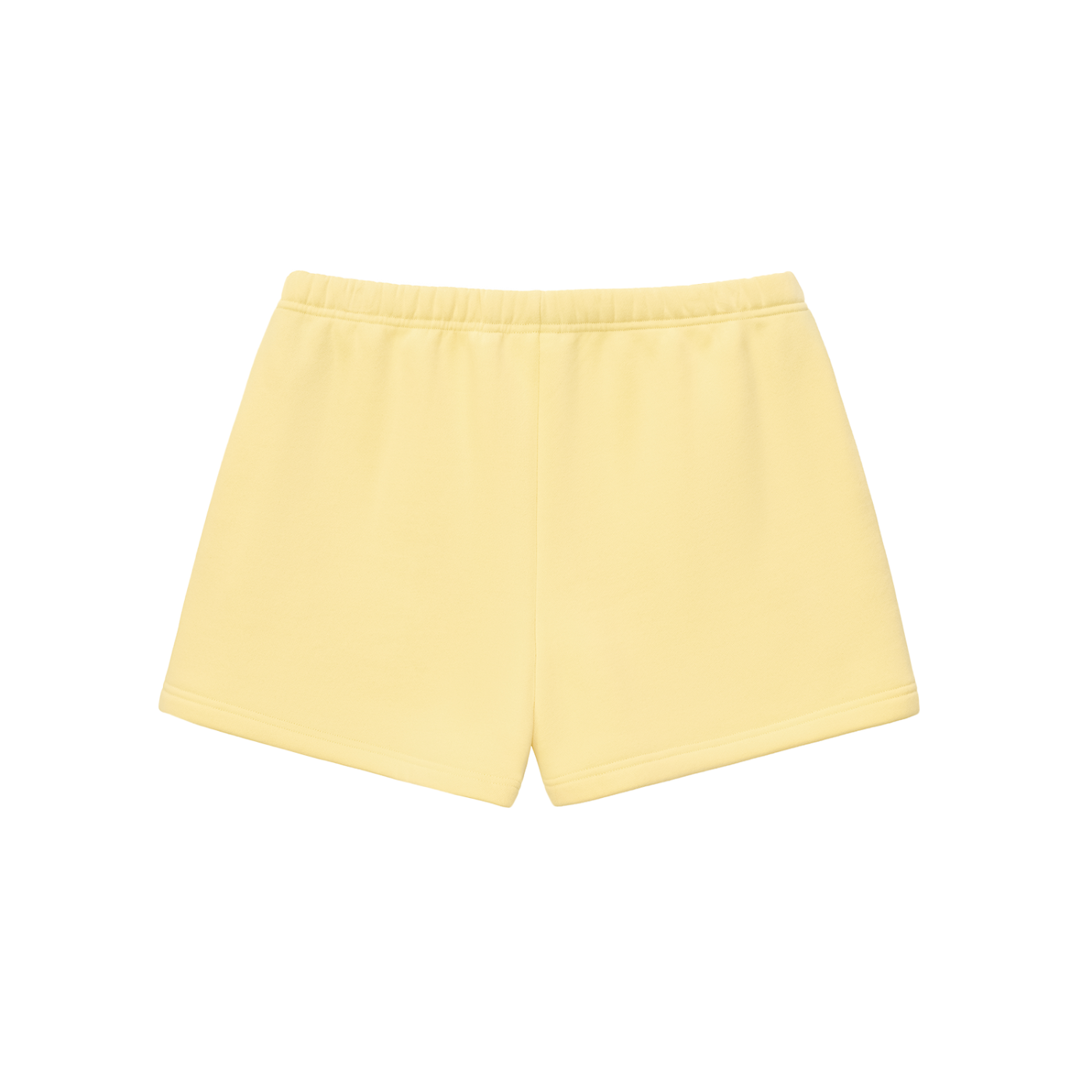 Yellow shorts on a white background