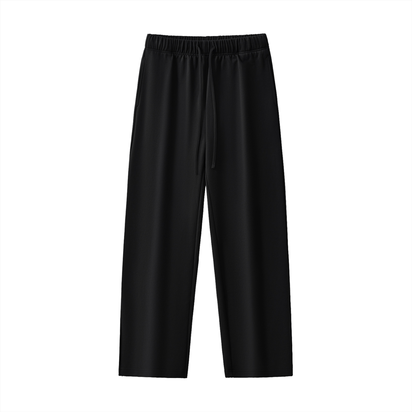 Black pants on a white background