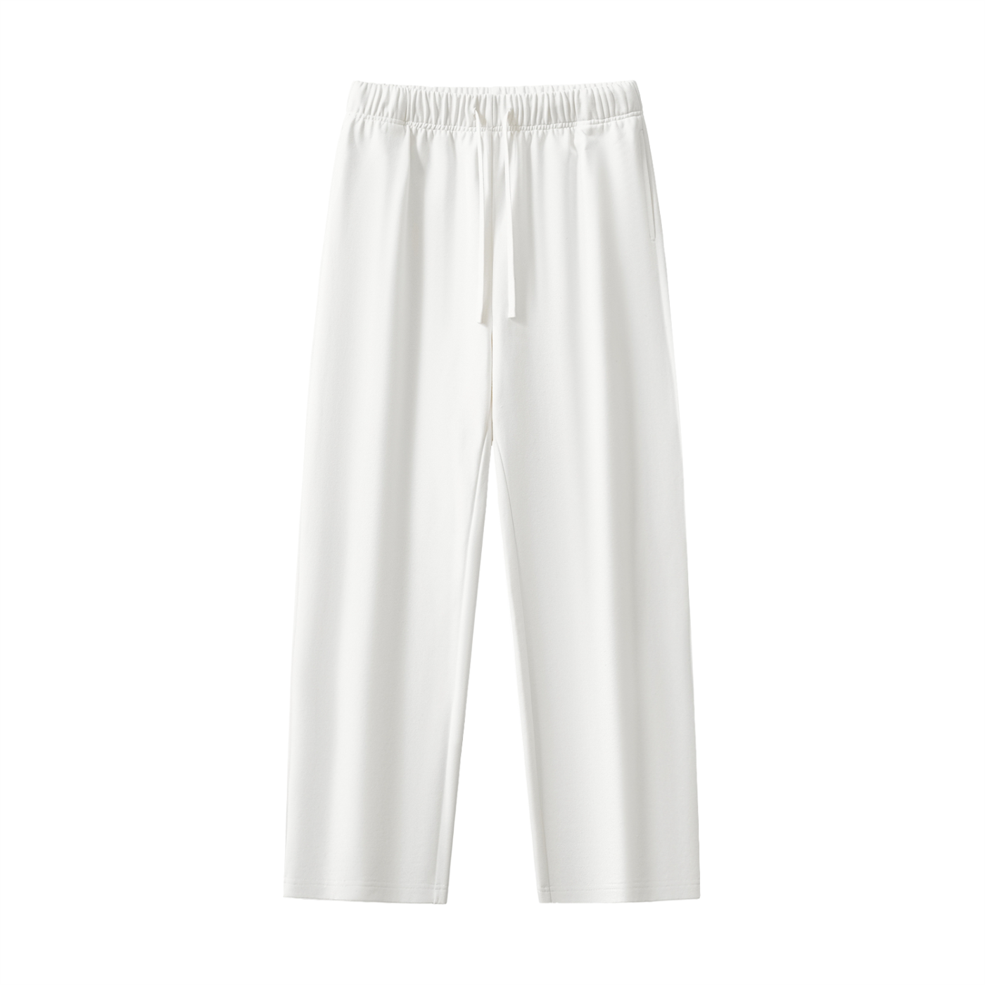 White pants on a white background
