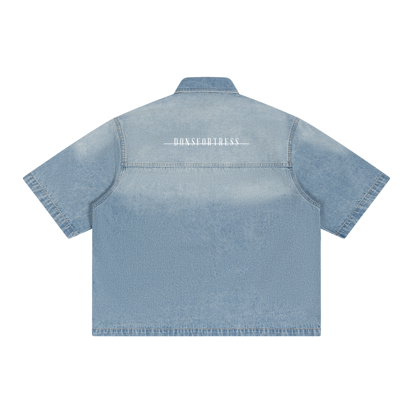 Vint' Blue-Feather Denim Shirt